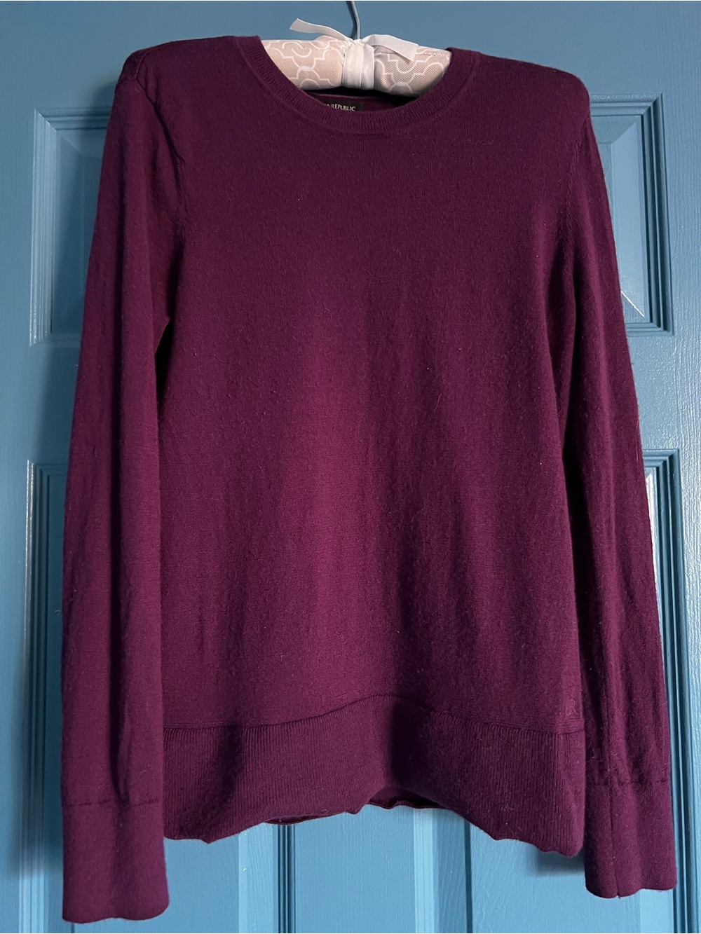 Banana Republic Plum Crew Neck Sweater